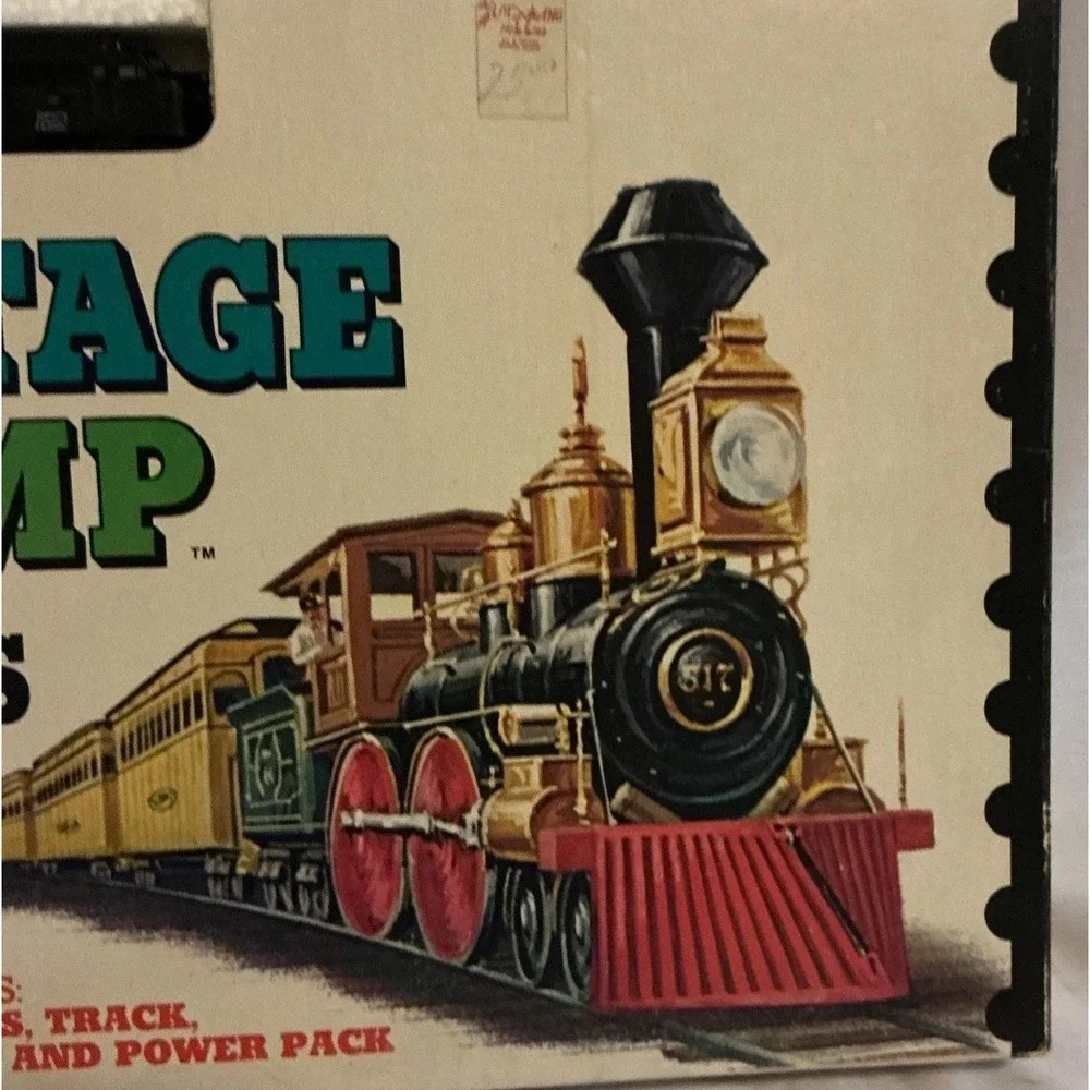 Vintage 1973 Aurora N Scale Postage Stamp Rattler Train Set #4722  In Box Tested